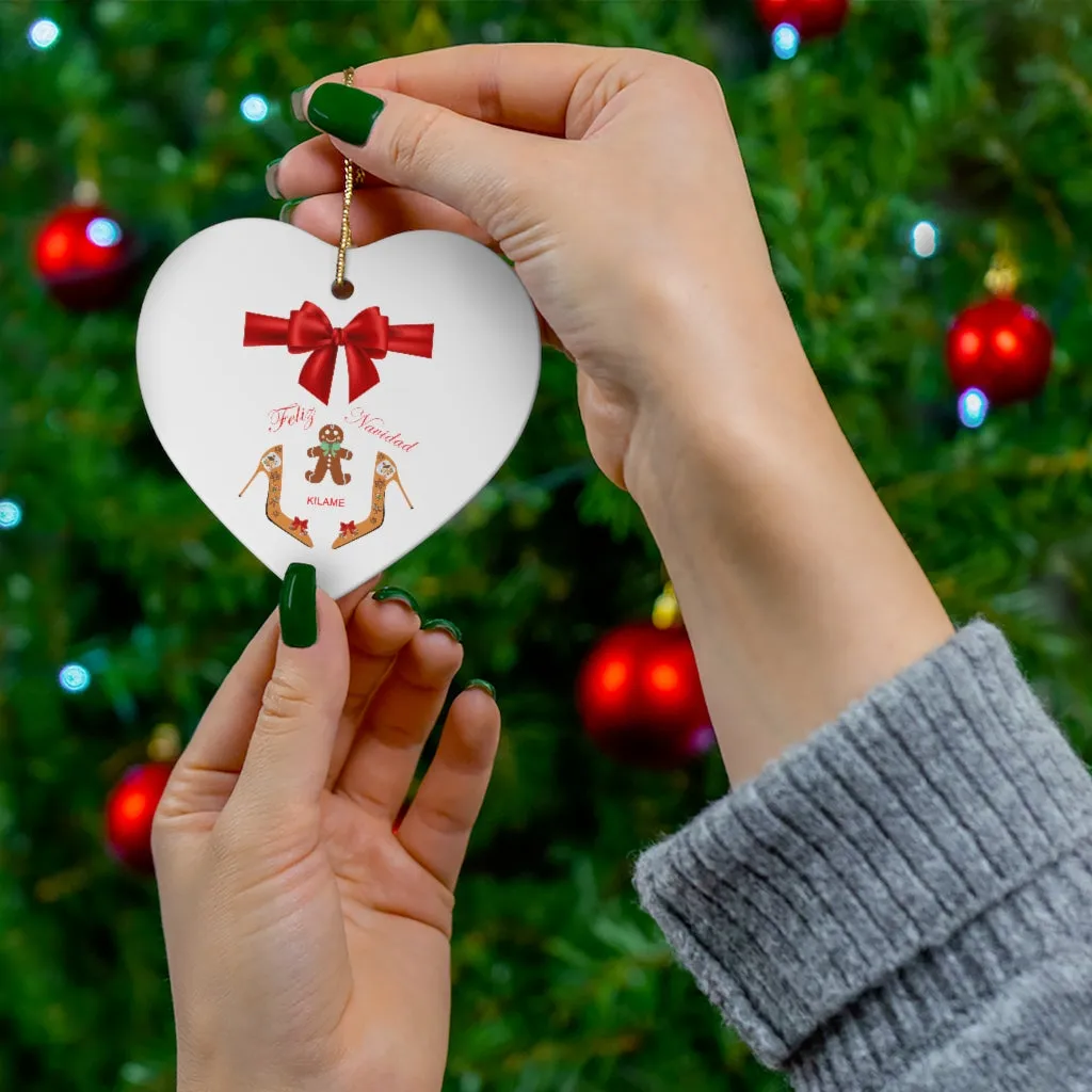 Ceramic Ornaments 'Feliz Navidad'