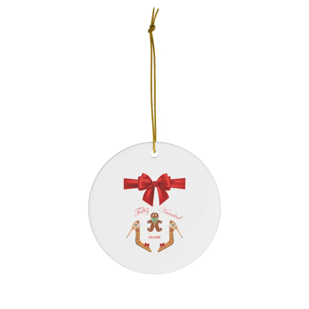 Ceramic Ornaments 'Feliz Navidad'