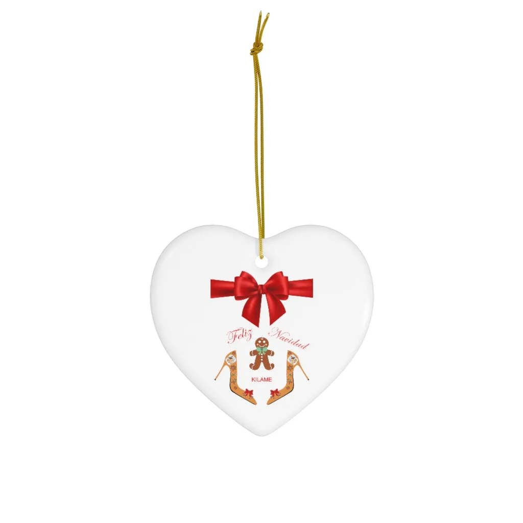 Ceramic Ornaments 'Feliz Navidad'