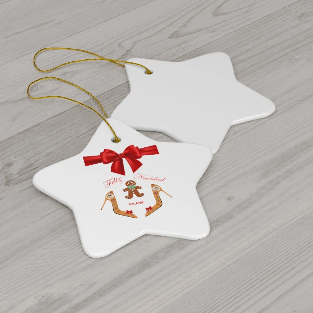 Ceramic Ornaments 'Feliz Navidad'