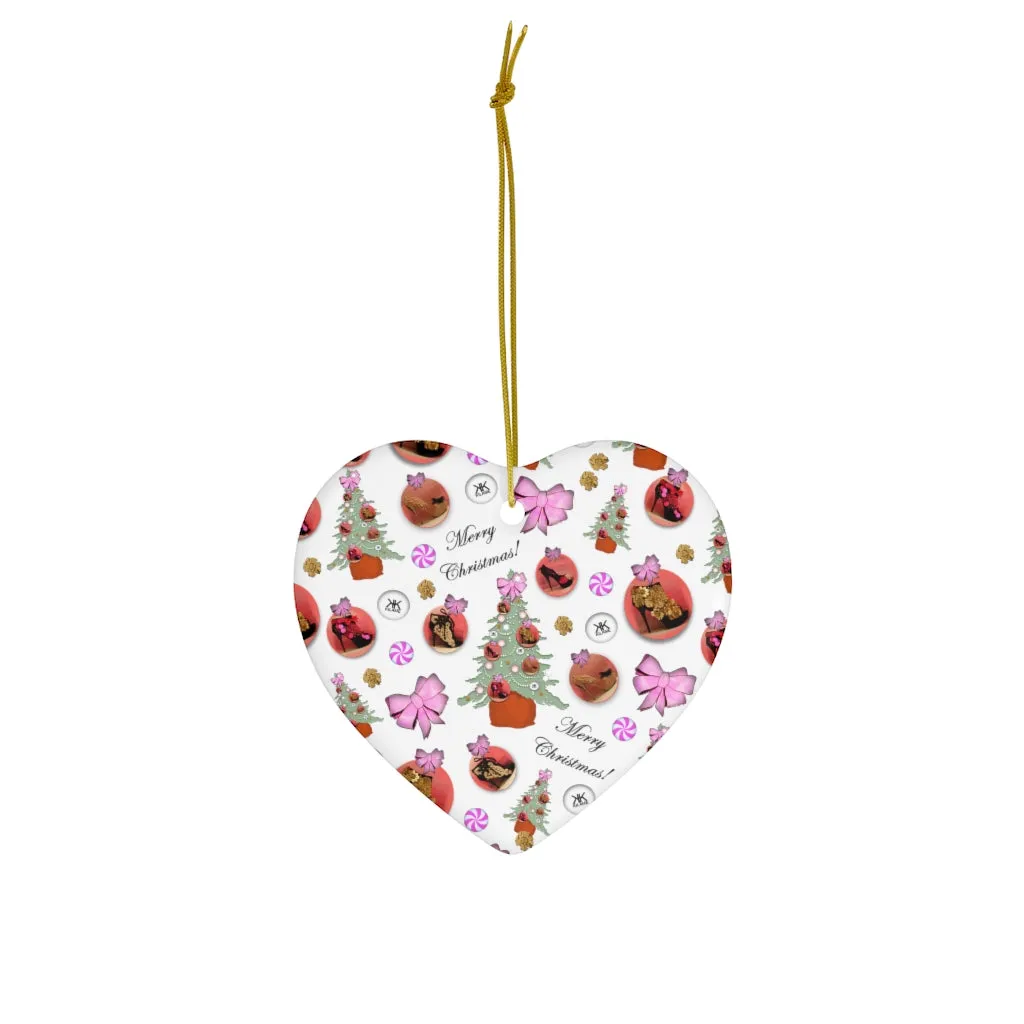 Ceramic Ornaments 'Pink Christmas'