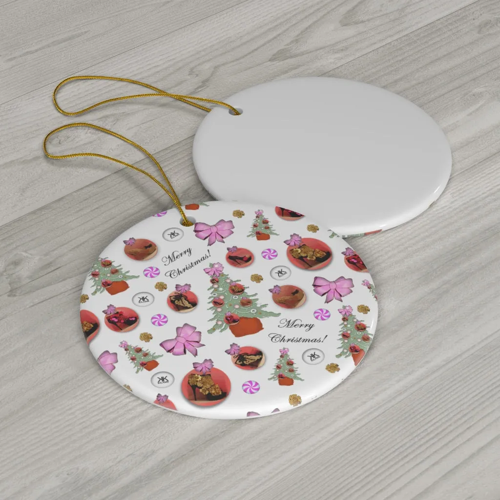 Ceramic Ornaments 'Pink Christmas'