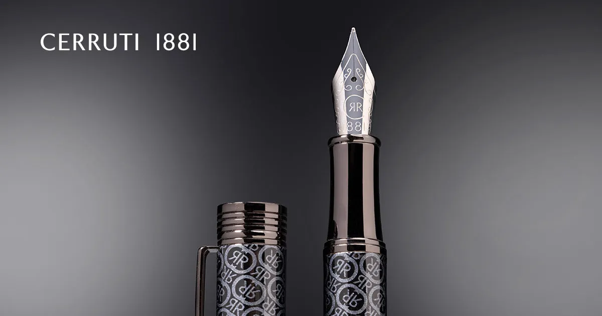 CERRUTI 1881 NSI2032J-Fountain pen Logomania Grey
