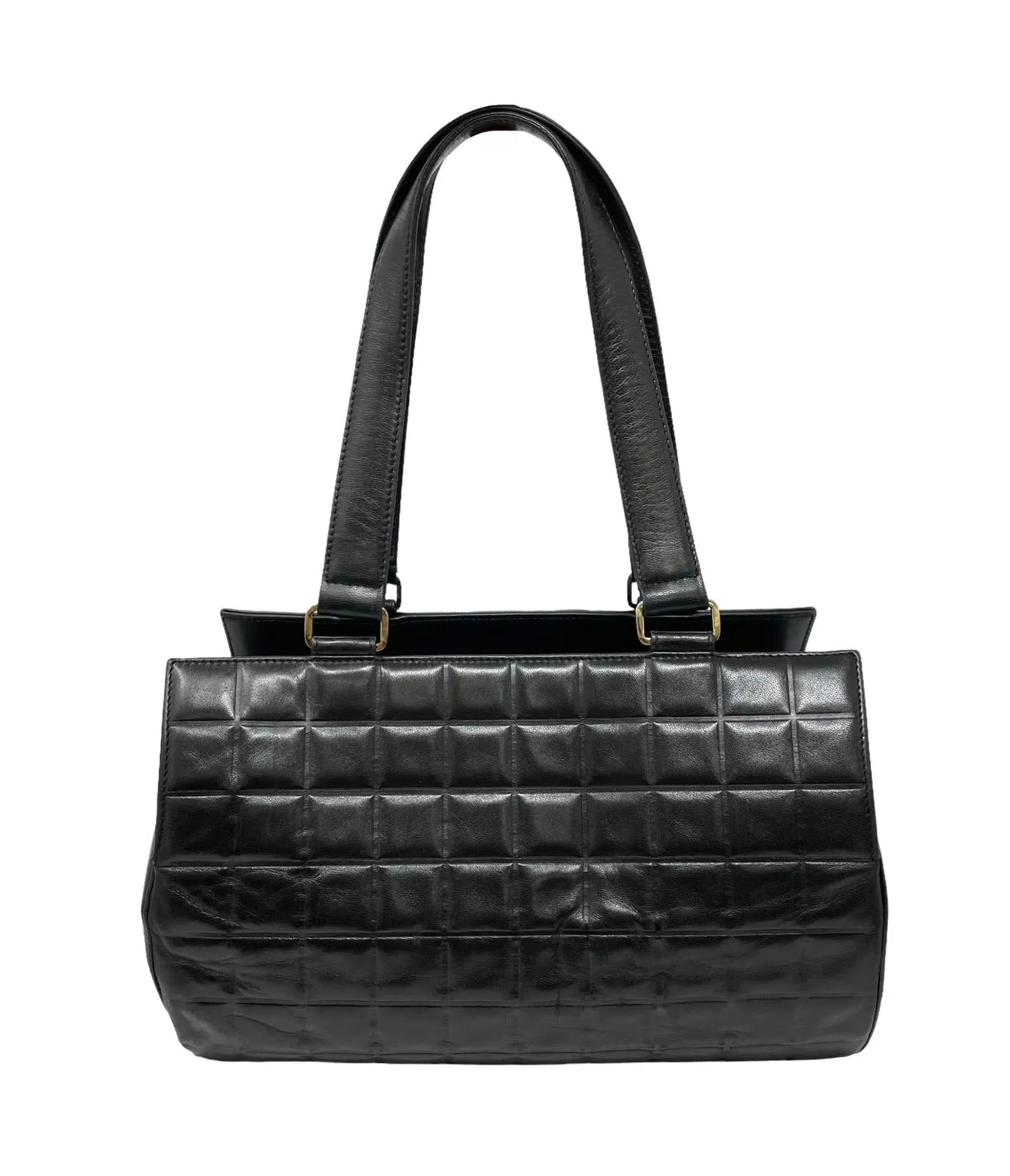 Chanel Black Logo Barrel Bag