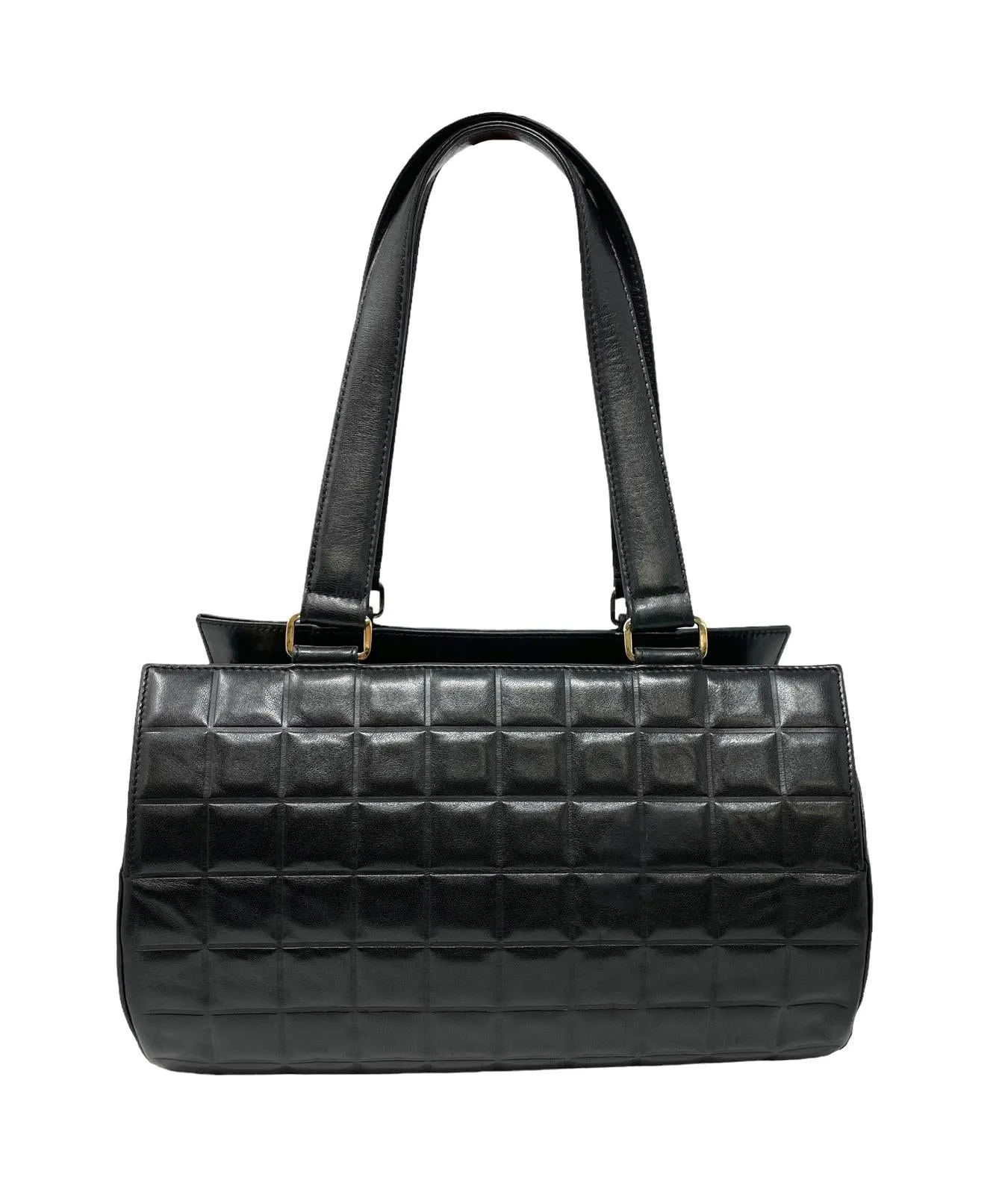 Chanel Black Logo Barrel Bag