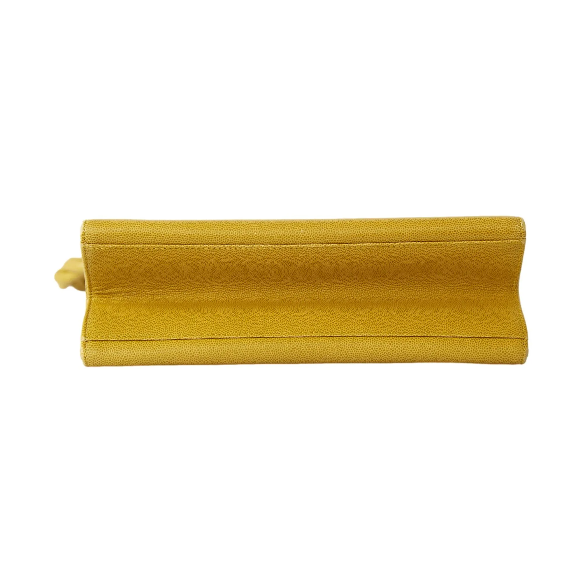 Chanel Chartreuse Caviar Leather Shoulder Bag