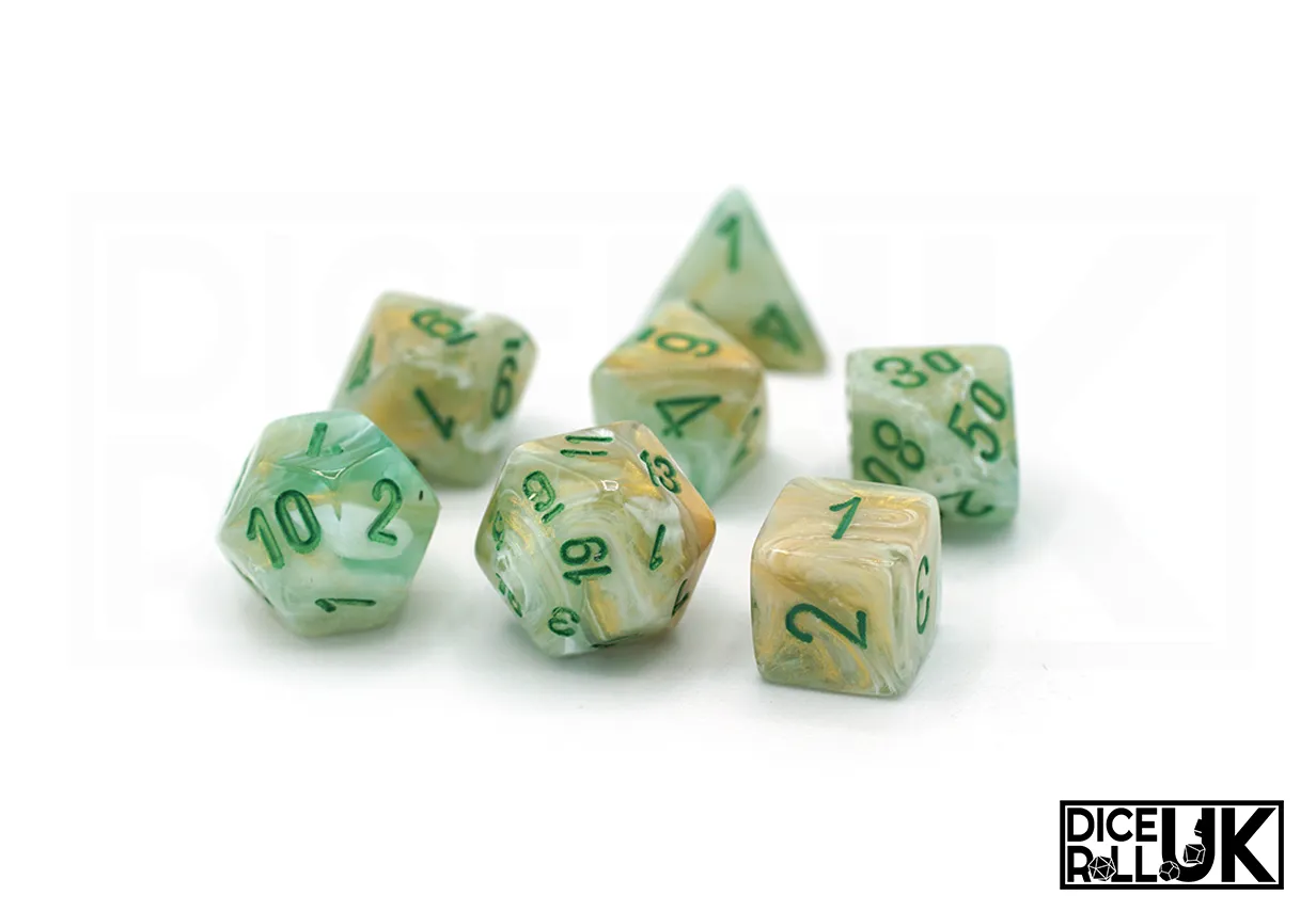 Chessex Mini | Marble Green