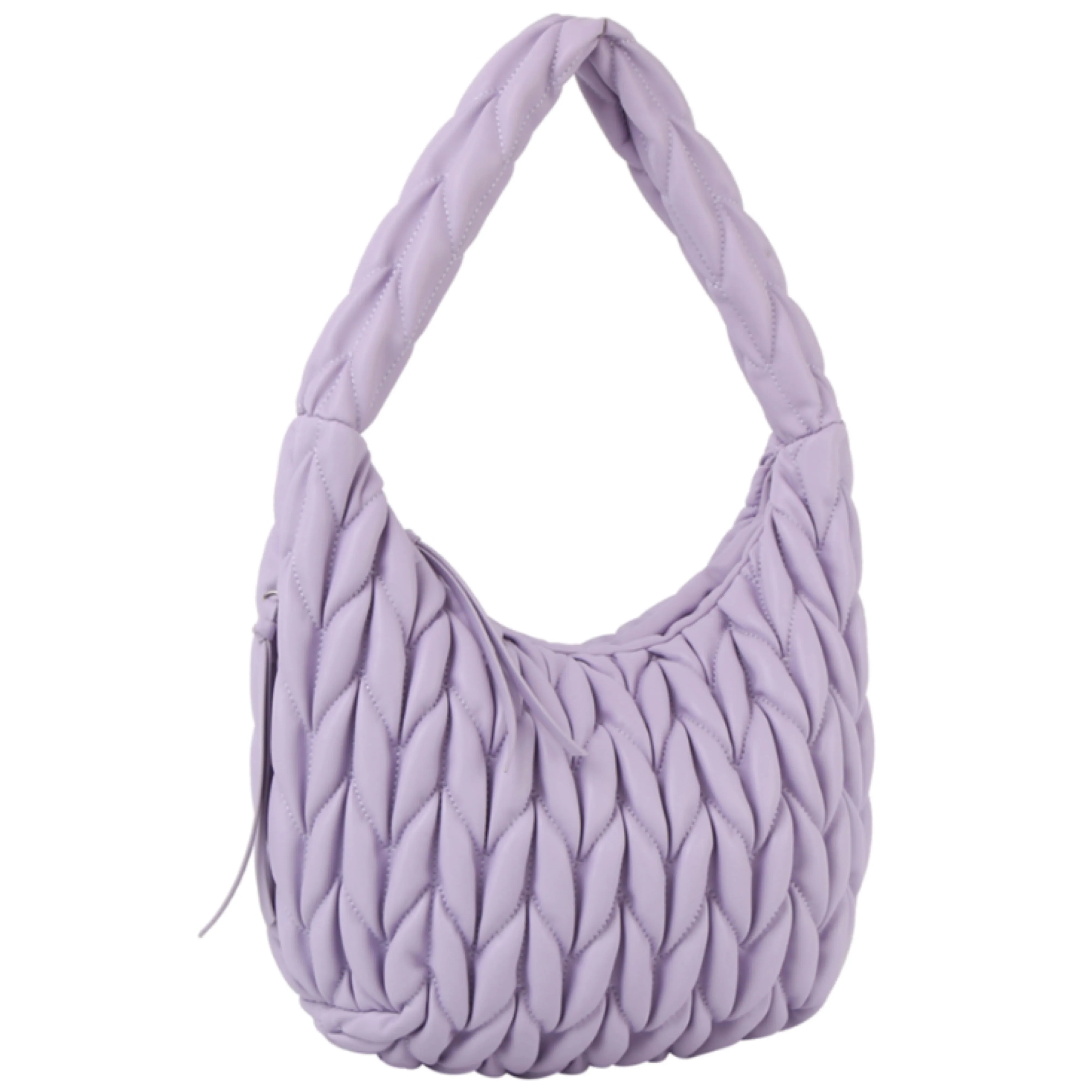 Chevron Puffer Hobo handbag