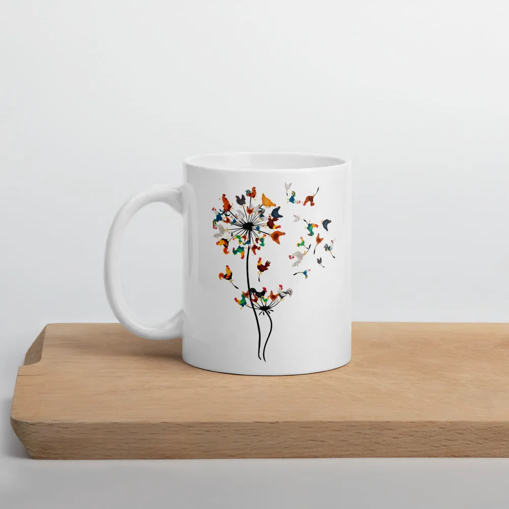 Chicken Dandelion Mug