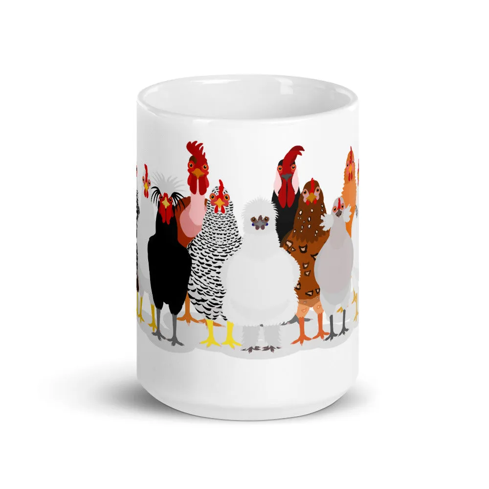 Chicken Lineup Mug