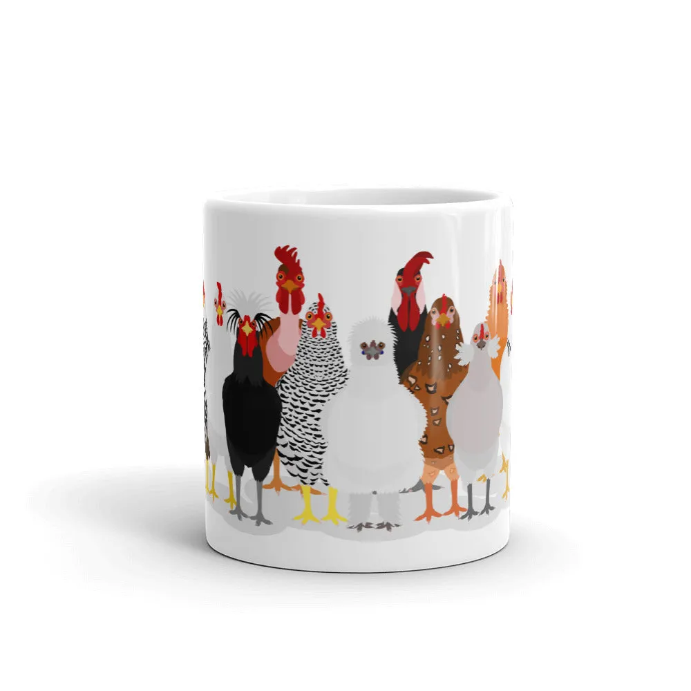 Chicken Lineup Mug