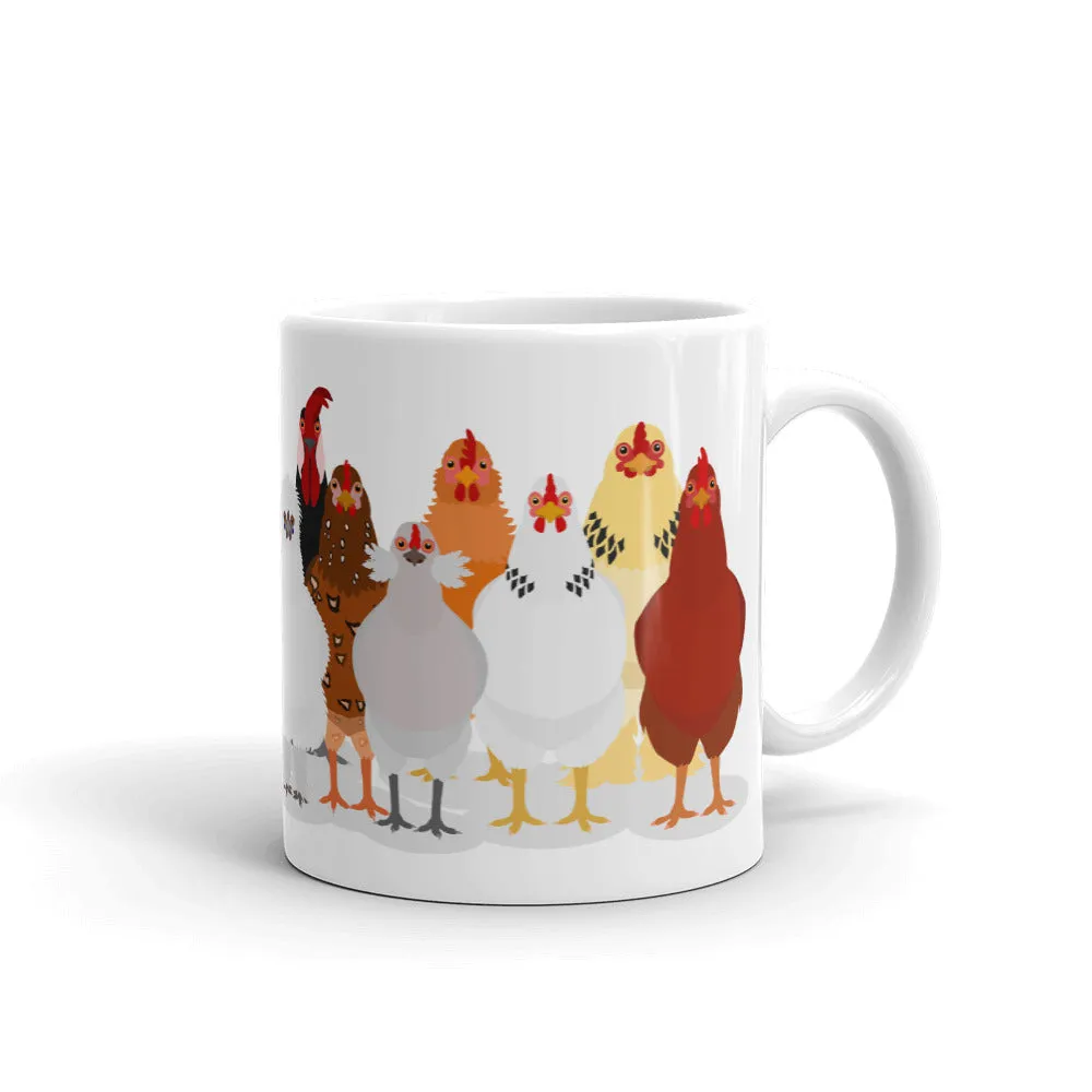 Chicken Lineup Mug