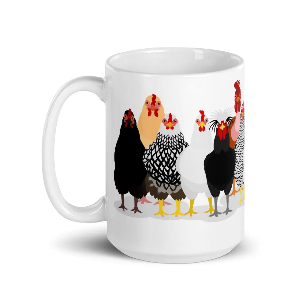 Chicken Lineup Mug