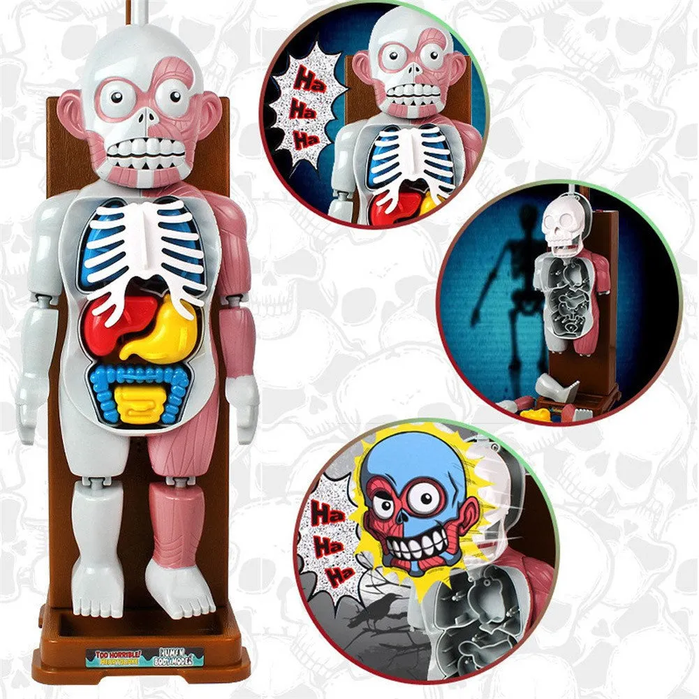 Children Cartoon Tricky Fun Simulation Doll Game Figure Toy Decoration for Kids Human body model