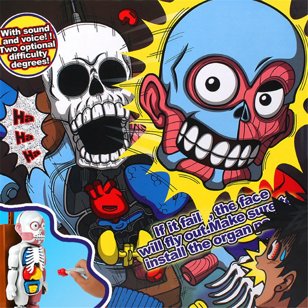 Children Cartoon Tricky Fun Simulation Doll Game Figure Toy Decoration for Kids Human body model