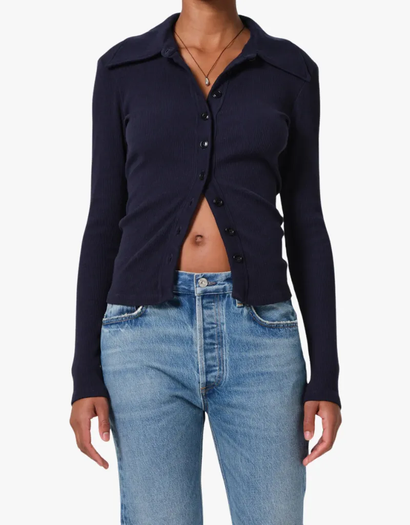 Citizens of Humanity Gila Polo Shirt in Navy