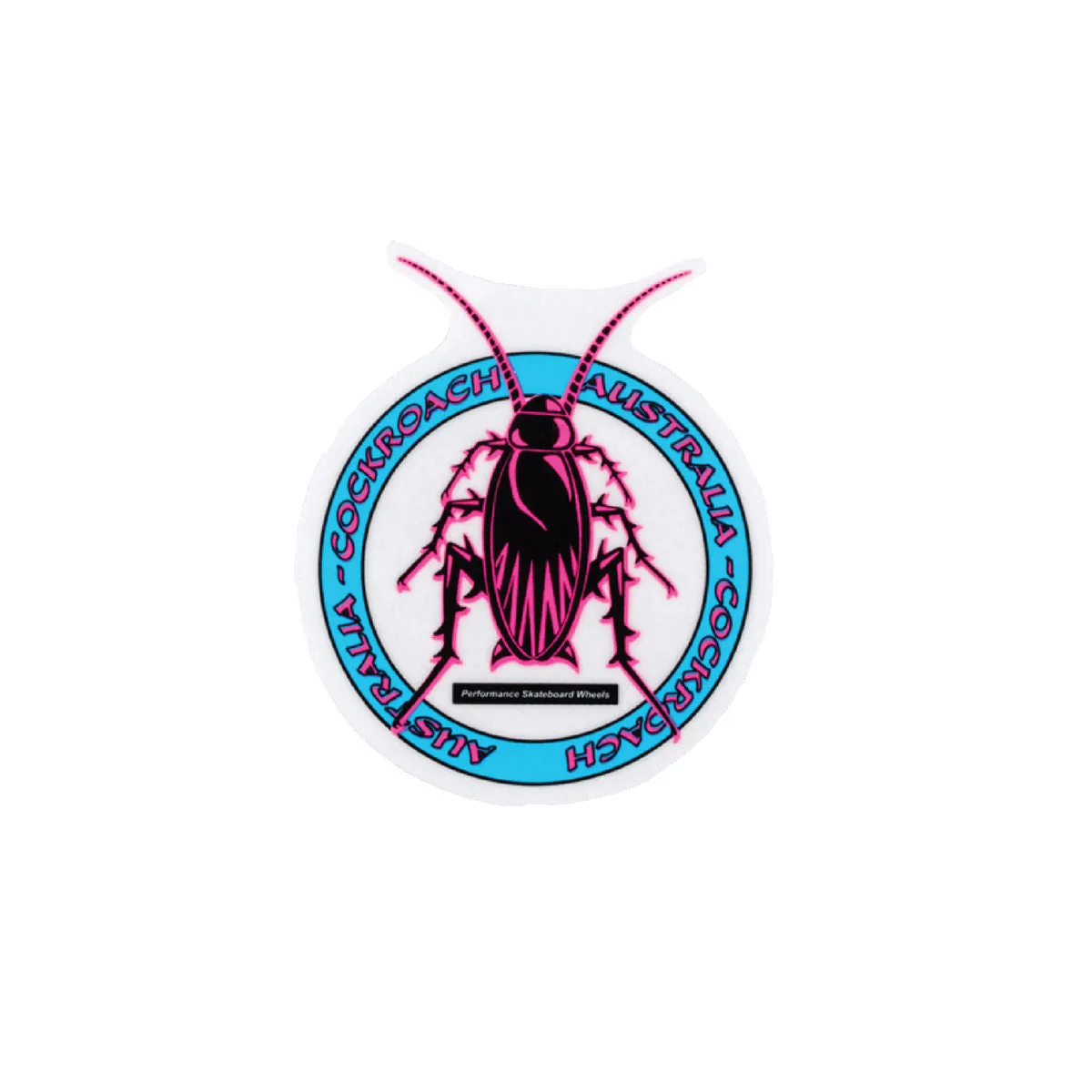 Cockroach - Logo Pink/Blue 2.5" Sticker