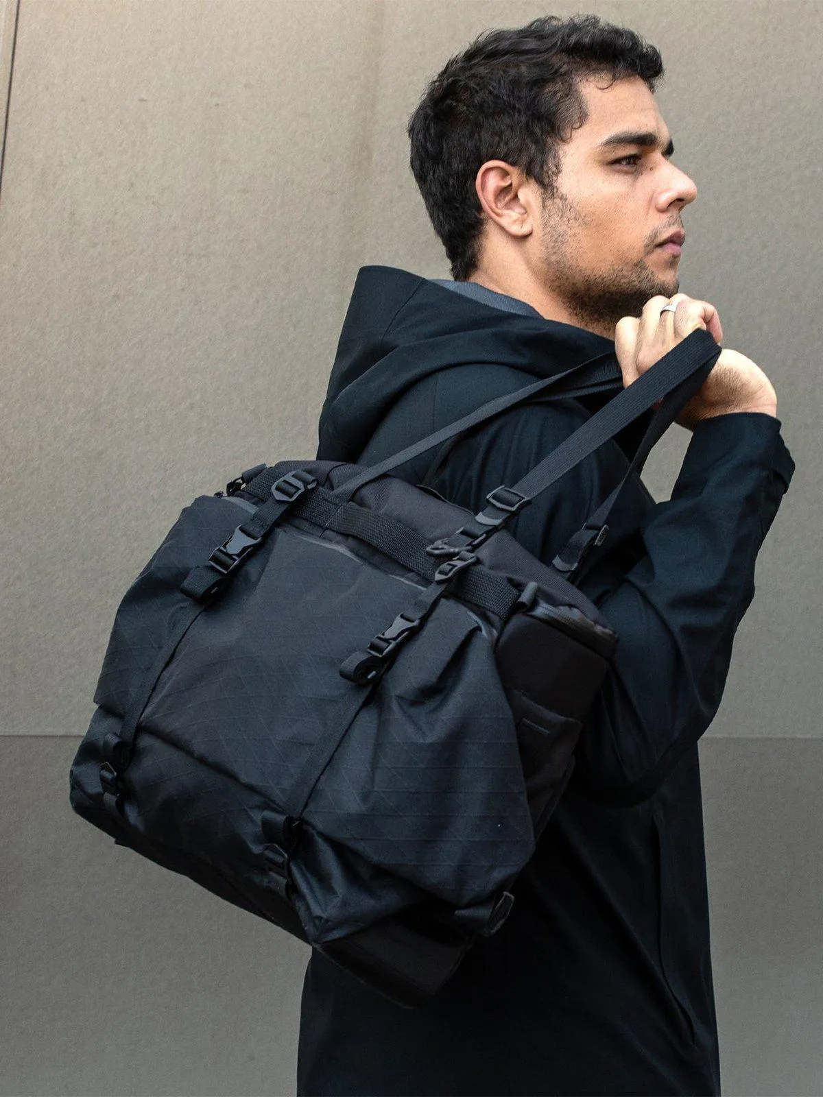 Code Of Bell X-TOTE 3 Way Messenger Tote Pitch Black