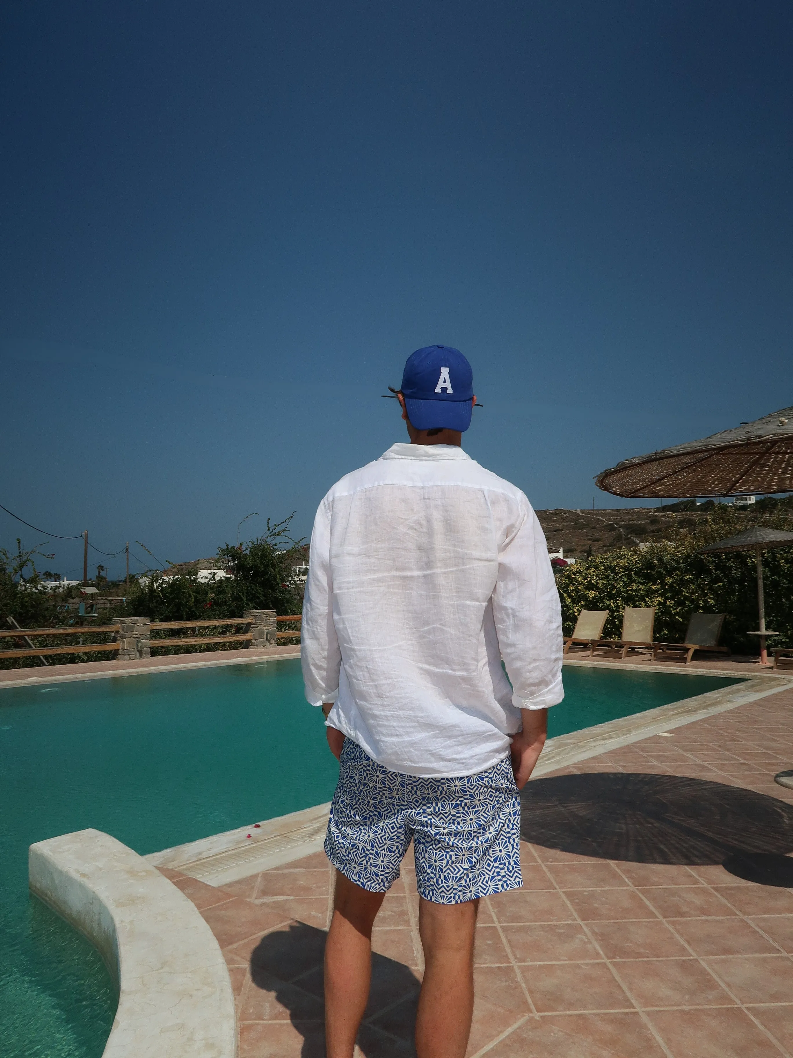 College Letter Cap Blue