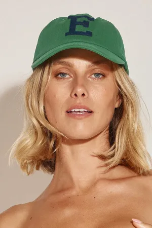College Letter Cap Green