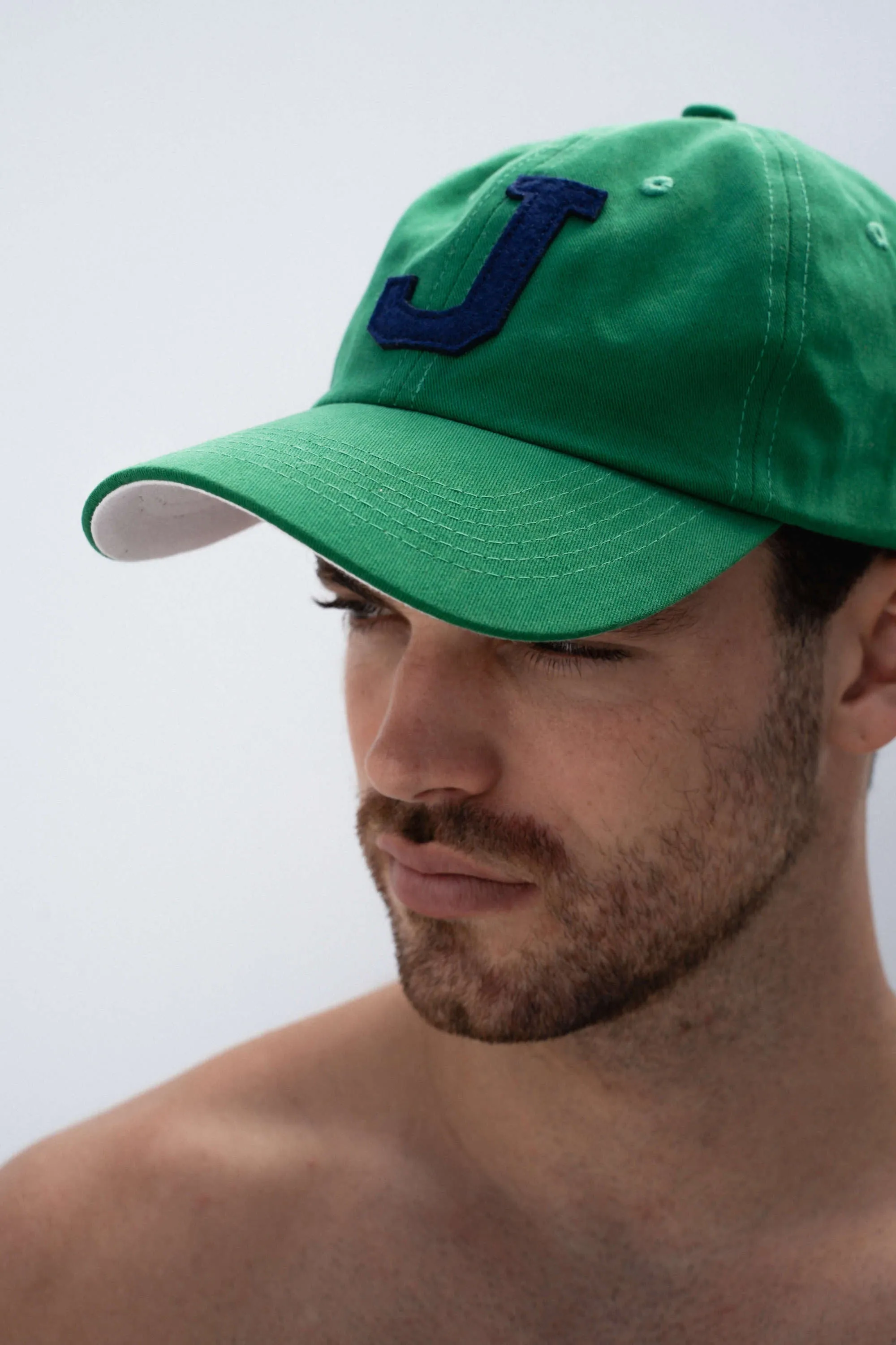 College Letter Cap Green