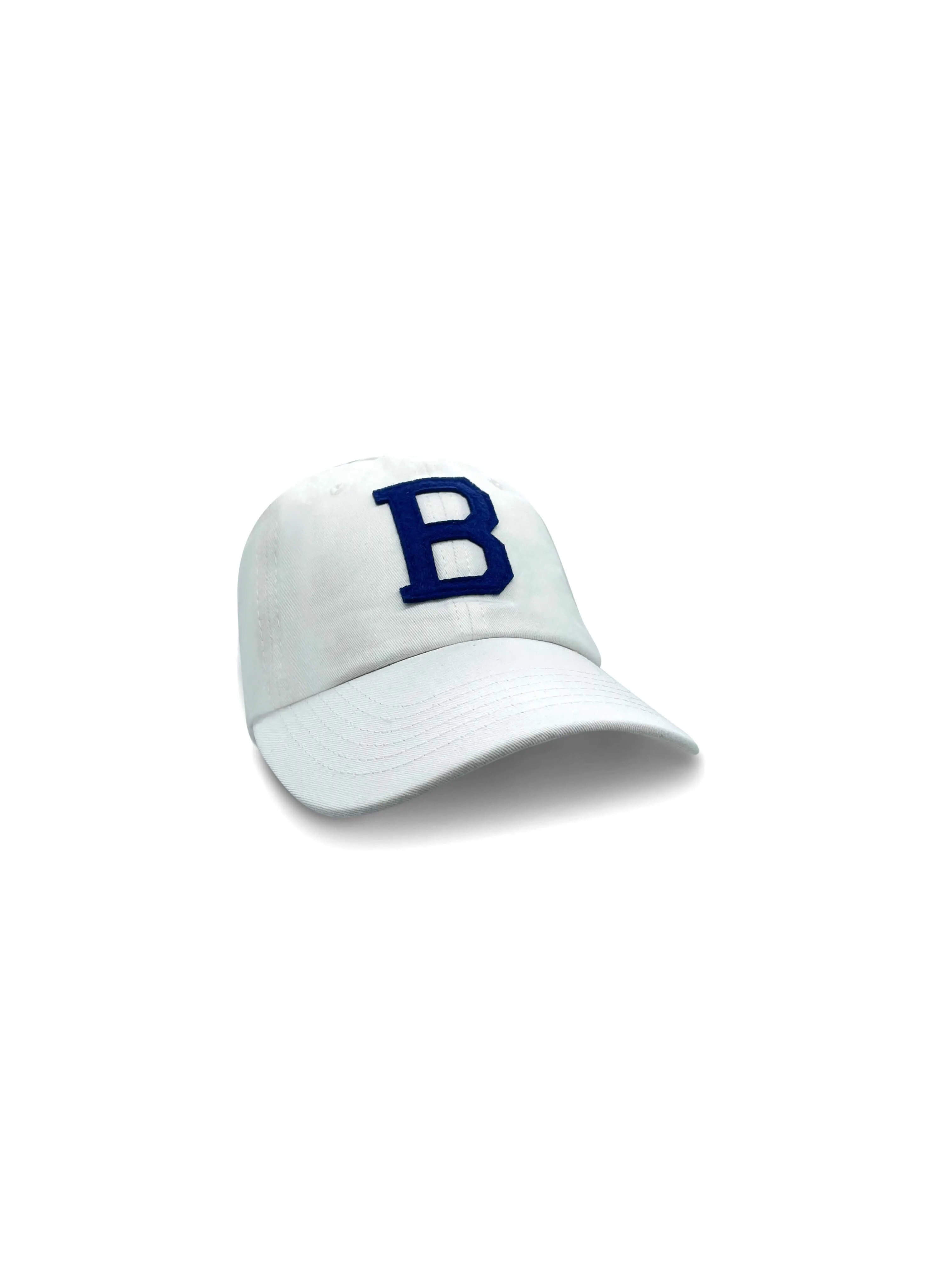 College Letter Cap White