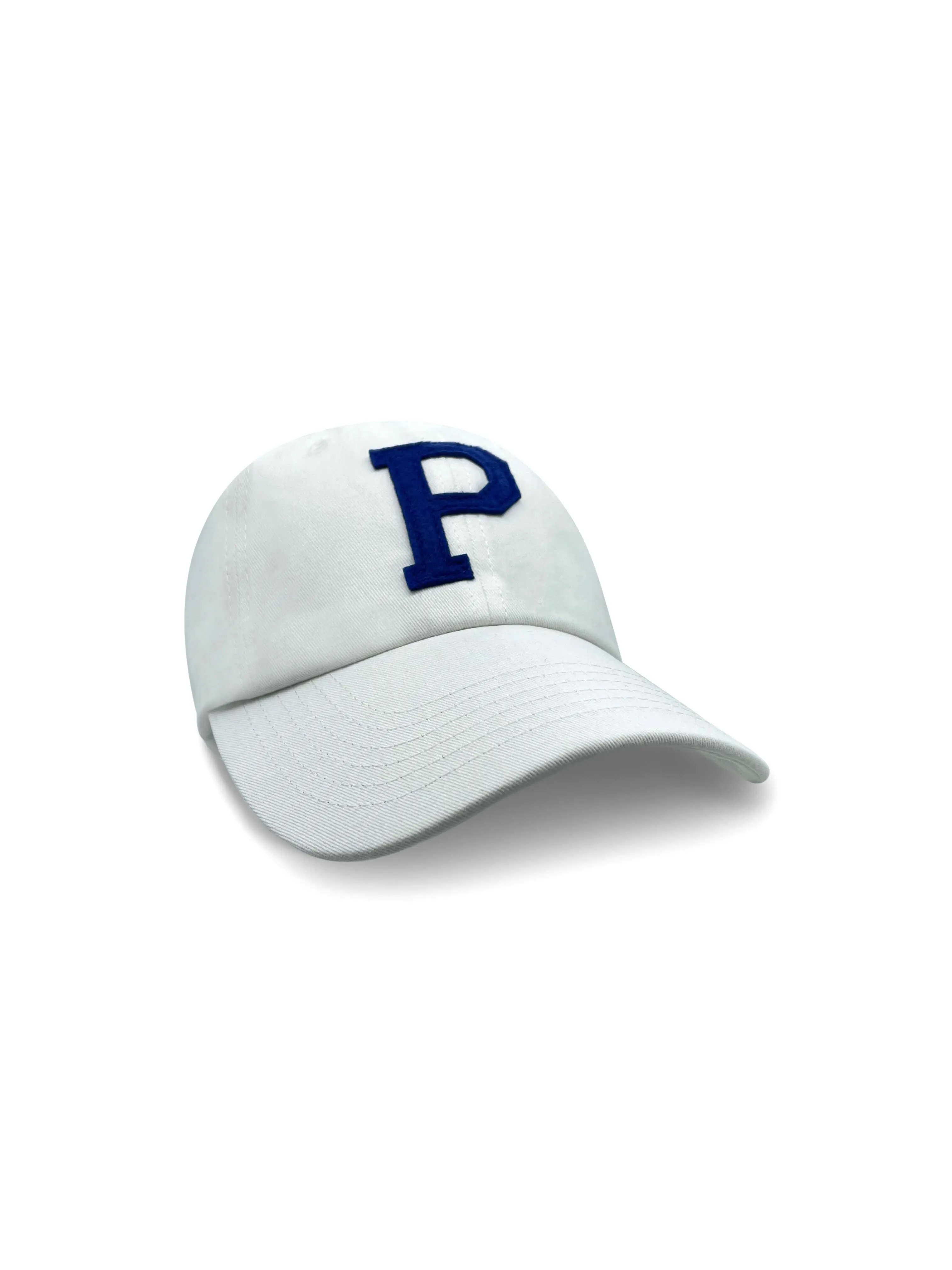 College Letter Cap White