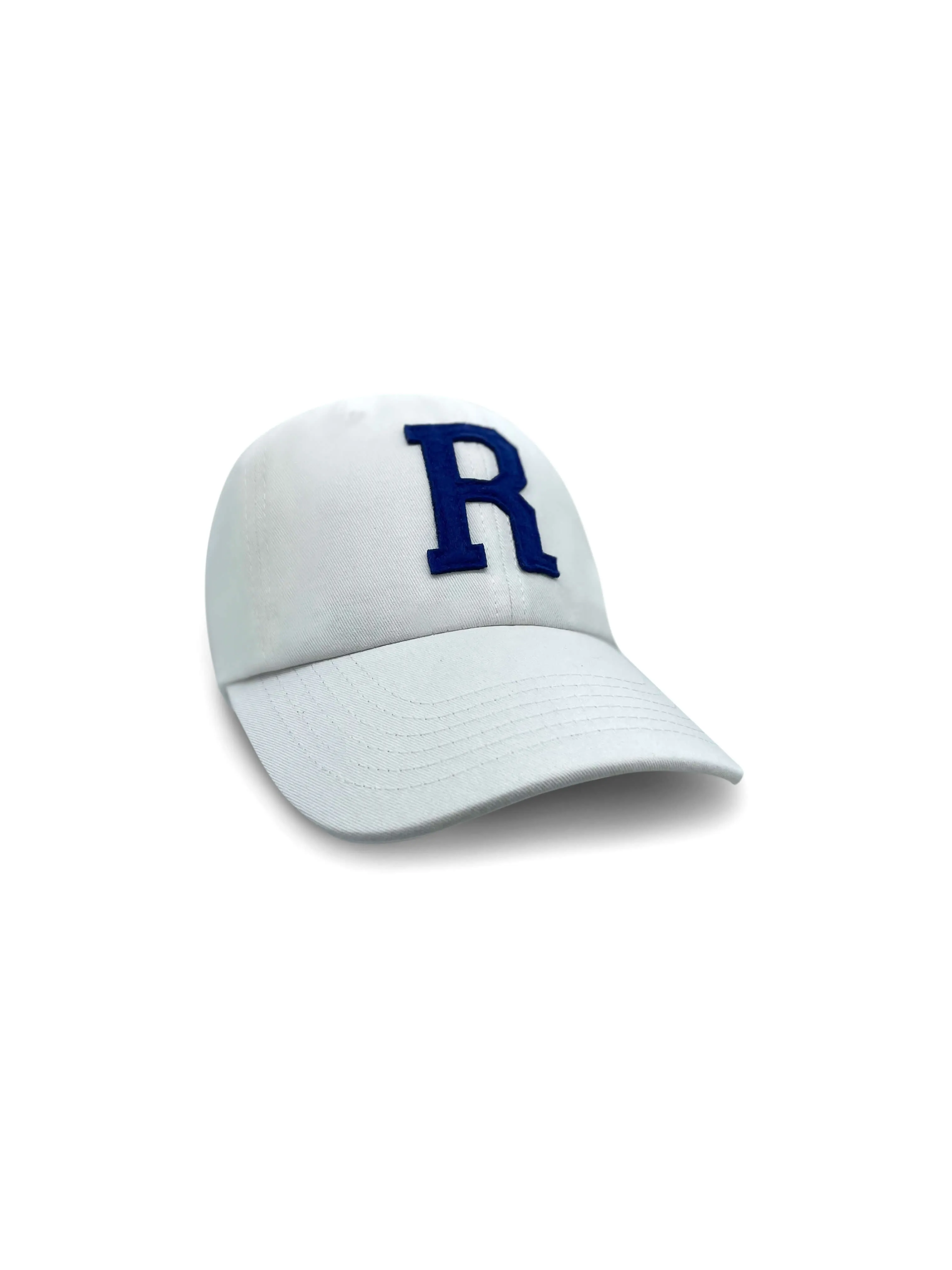 College Letter Cap White