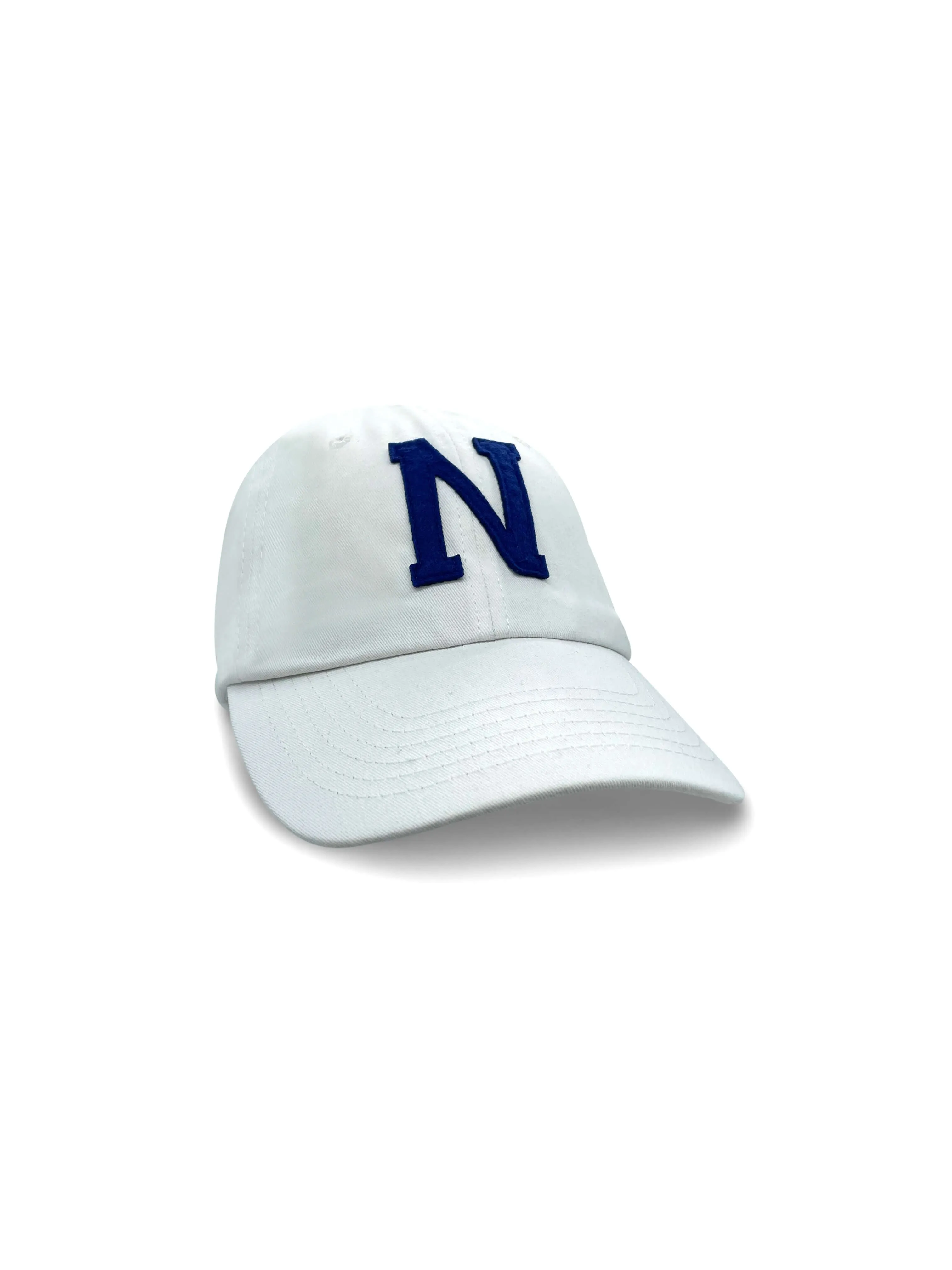 College Letter Cap White