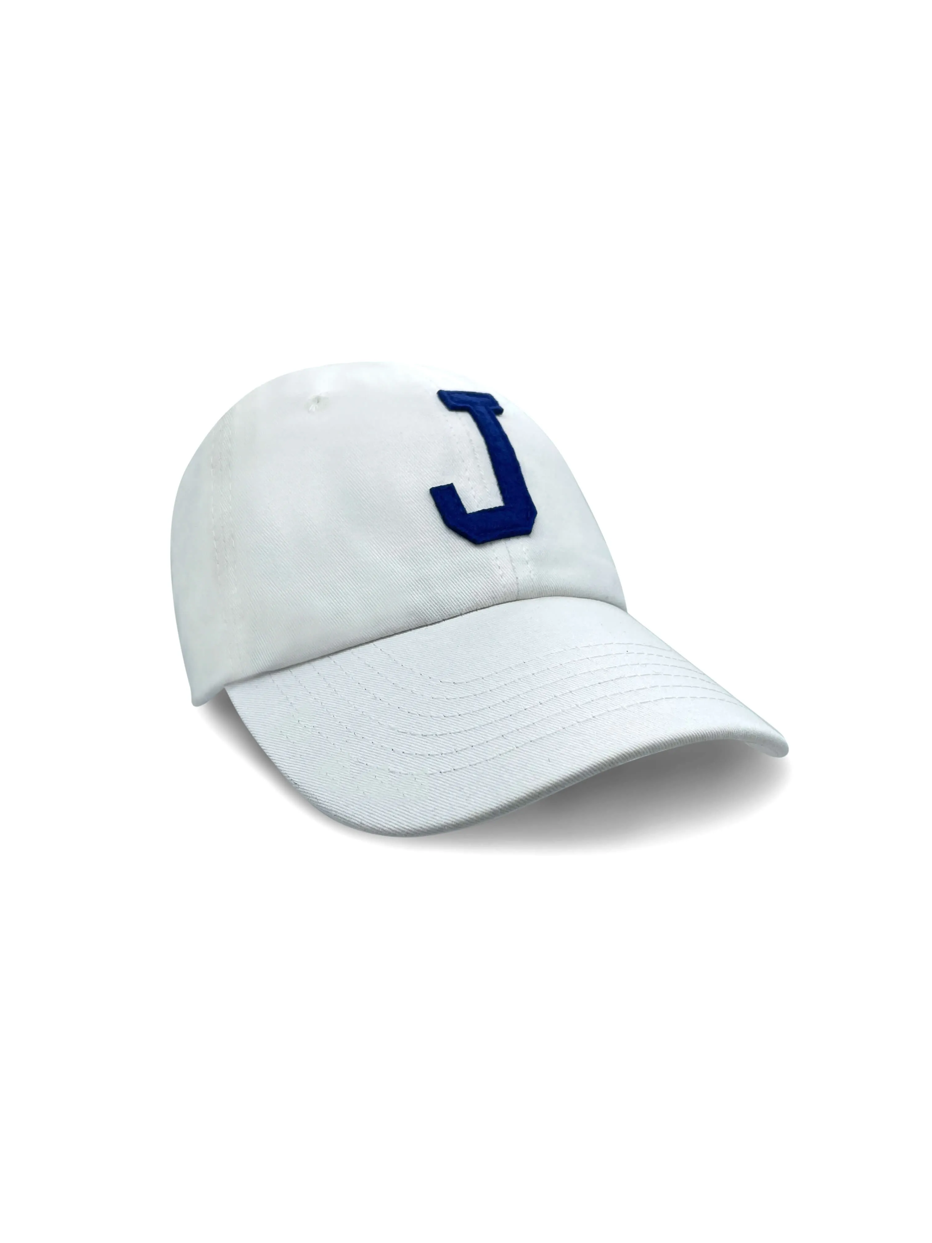 College Letter Cap White