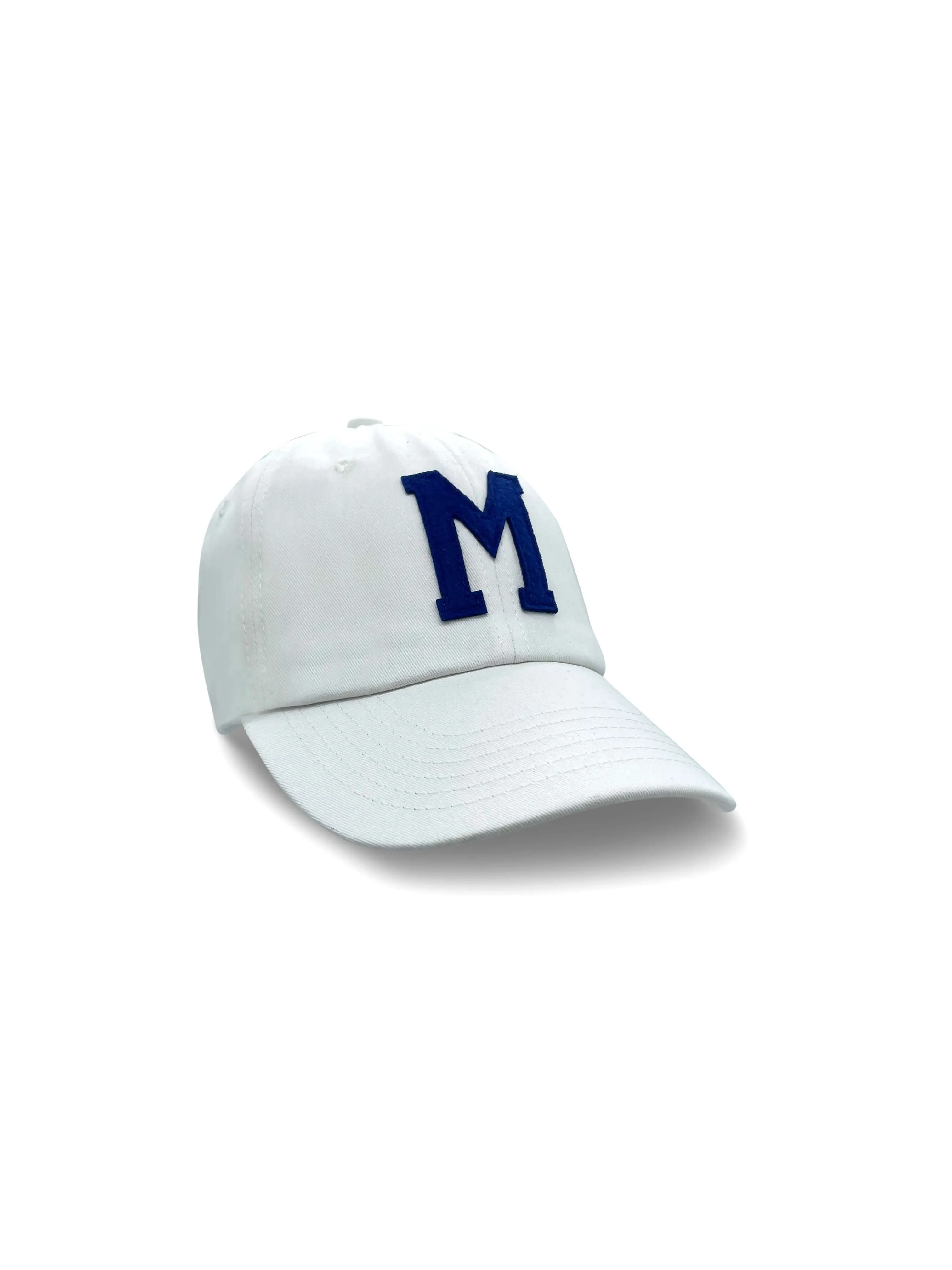 College Letter Cap White