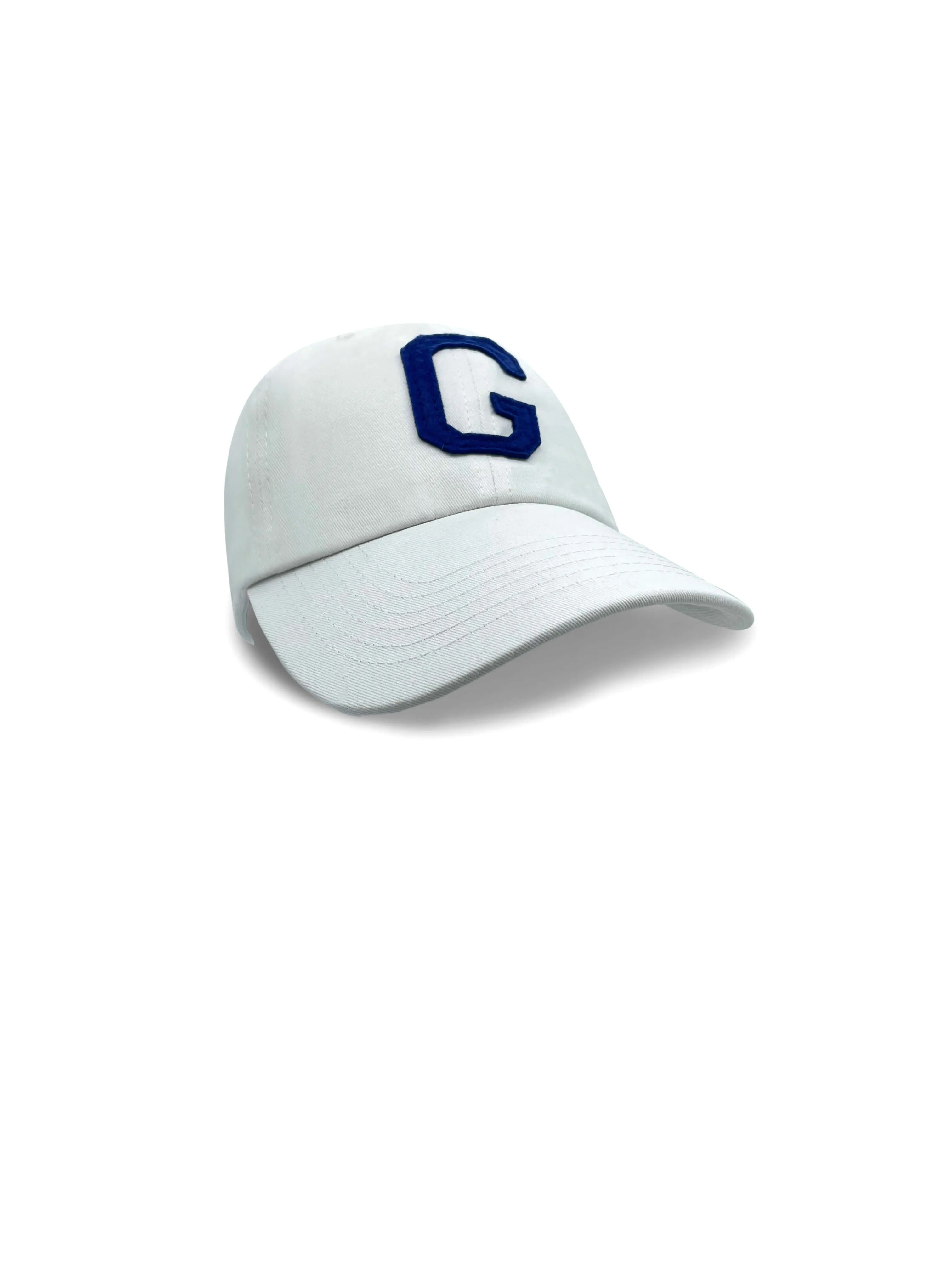 College Letter Cap White
