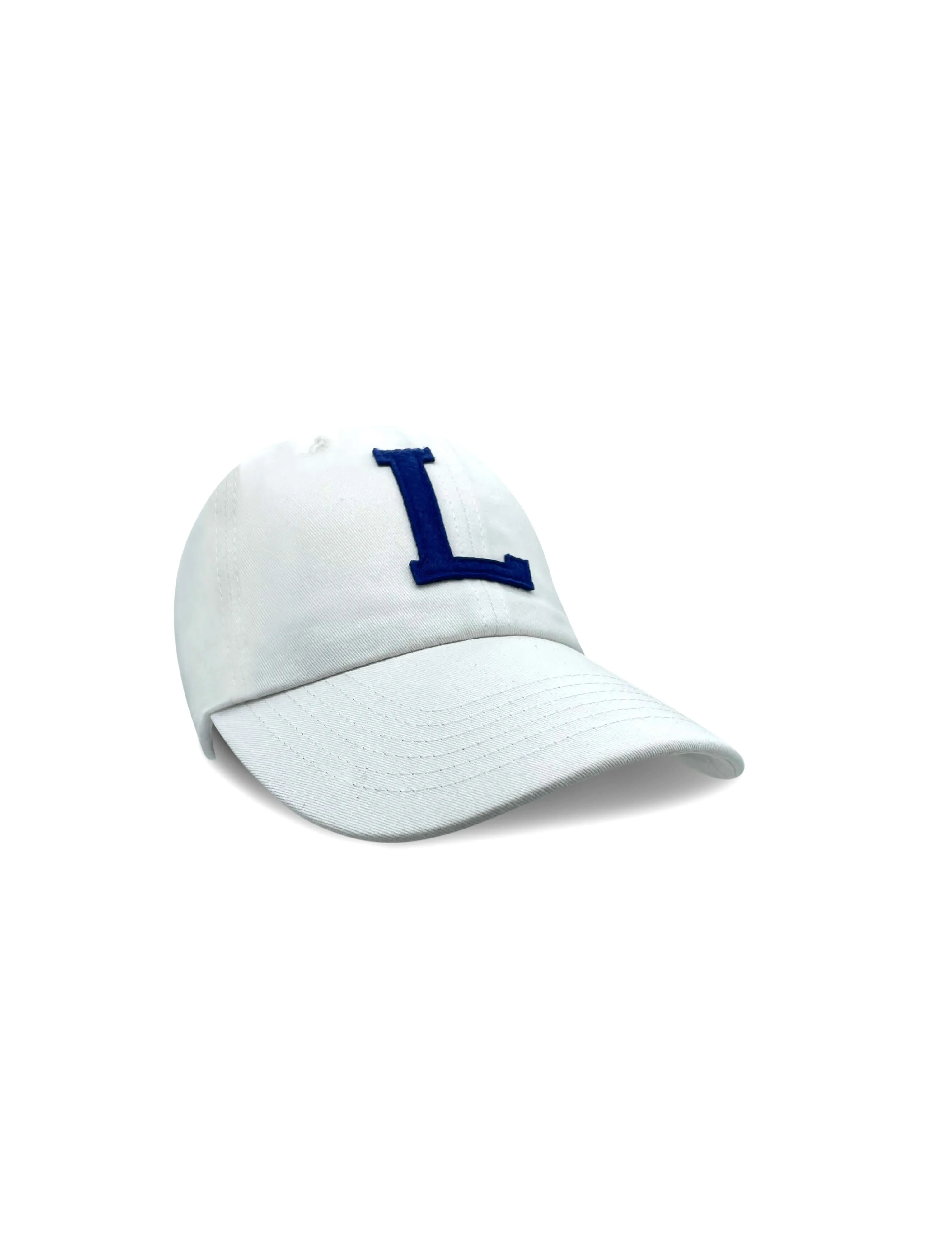 College Letter Cap White