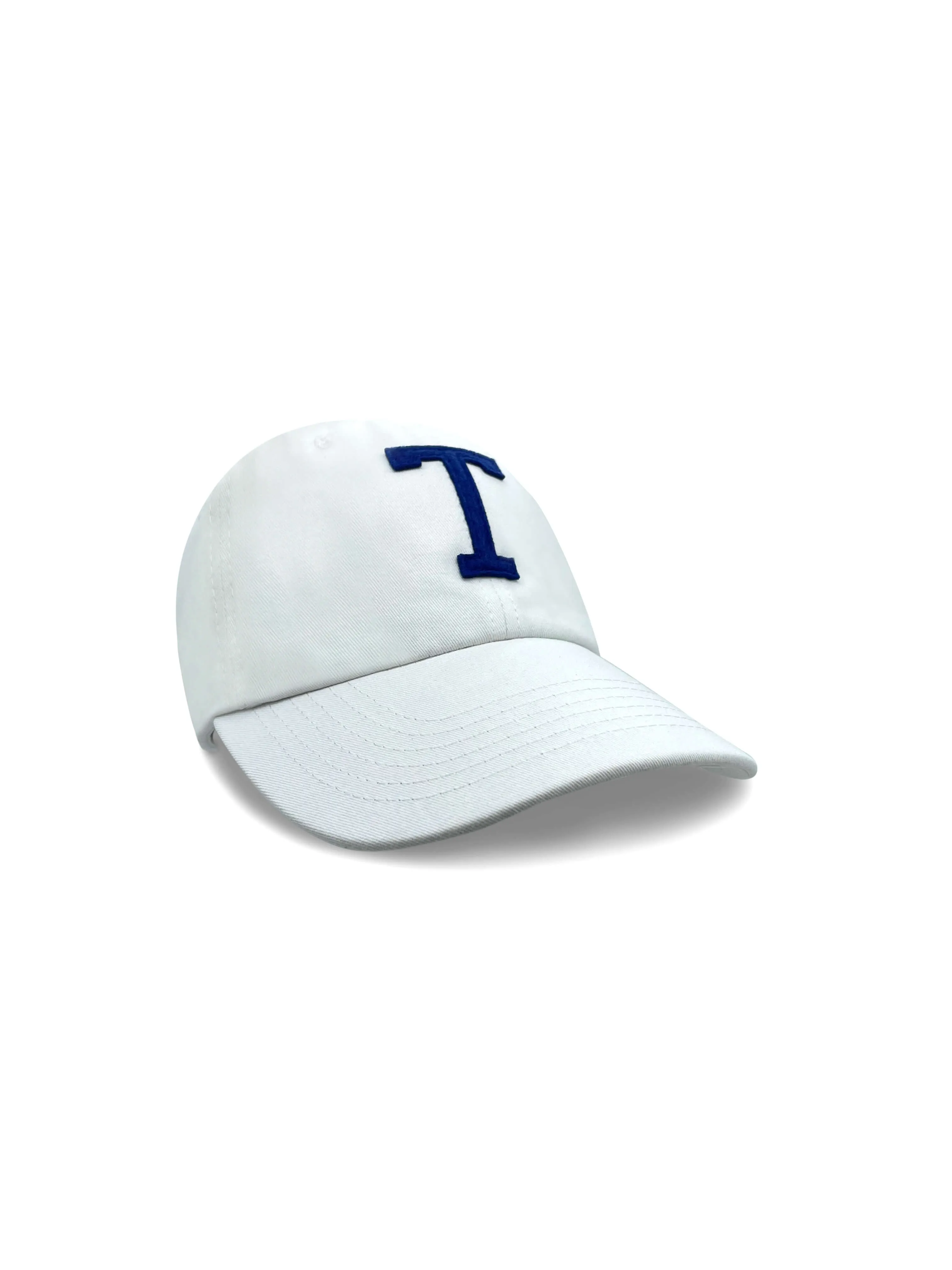 College Letter Cap White