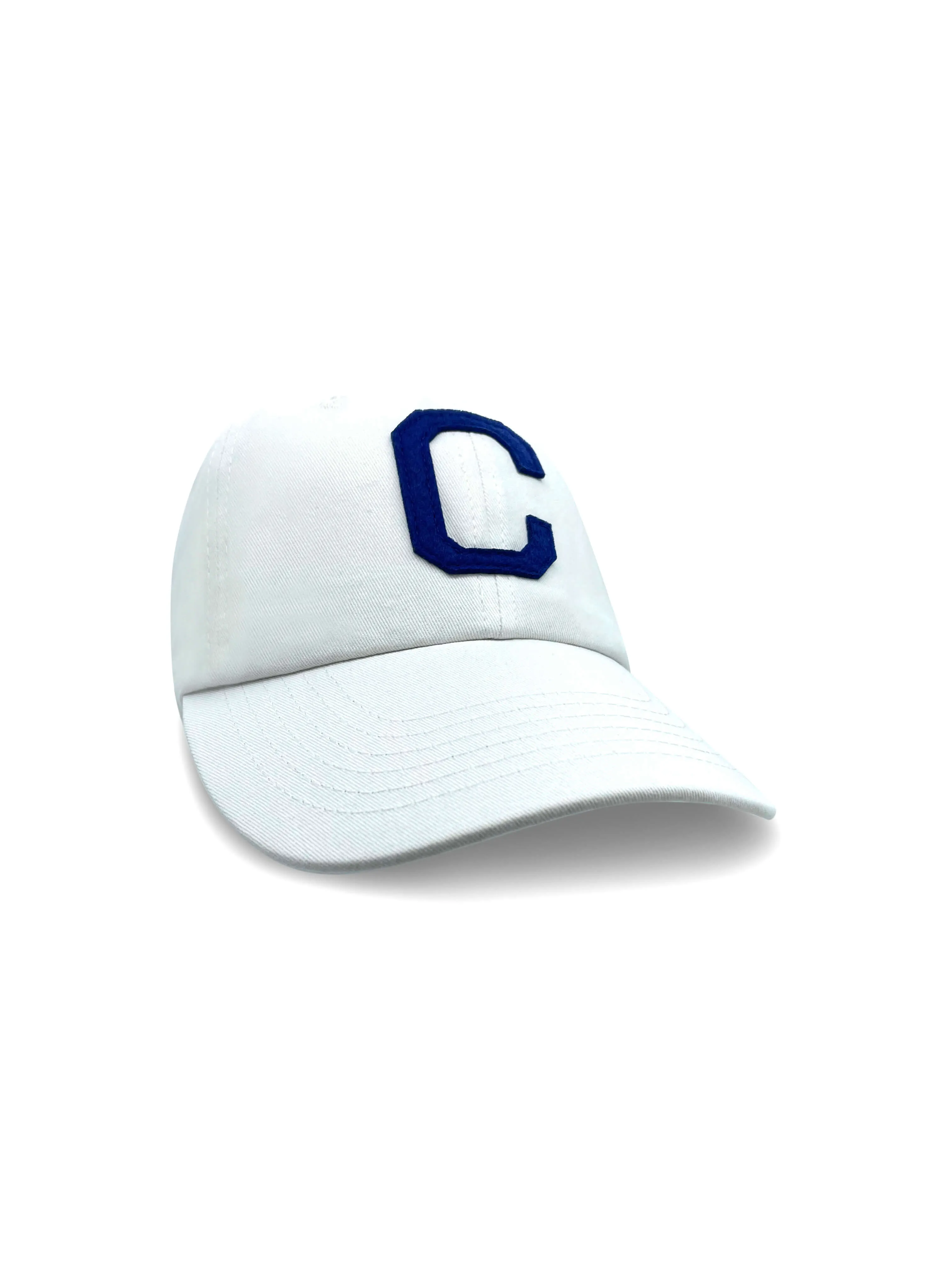 College Letter Cap White