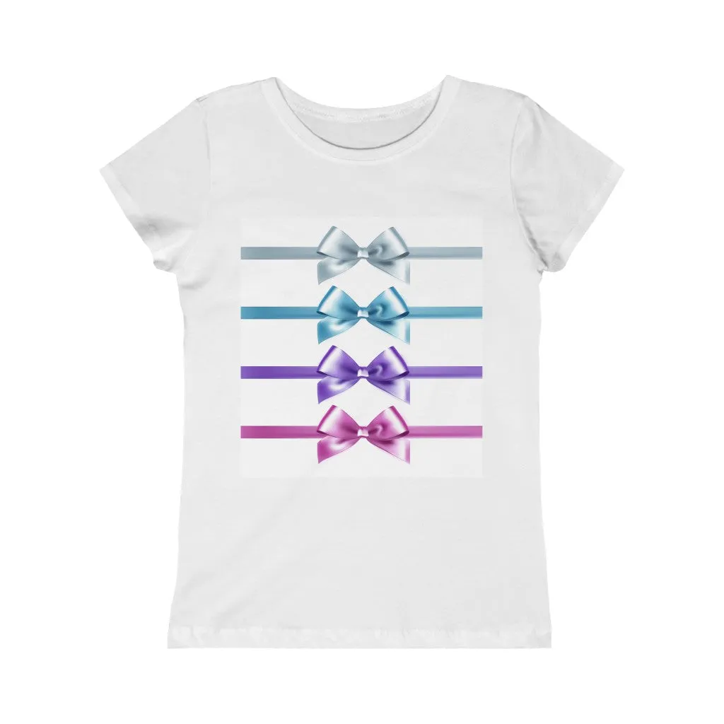 Colorful Shiny Bows Princess Tee
