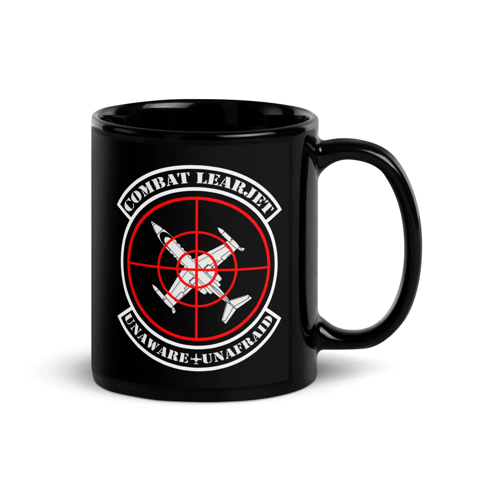 Combat Learjet Glossy Mug