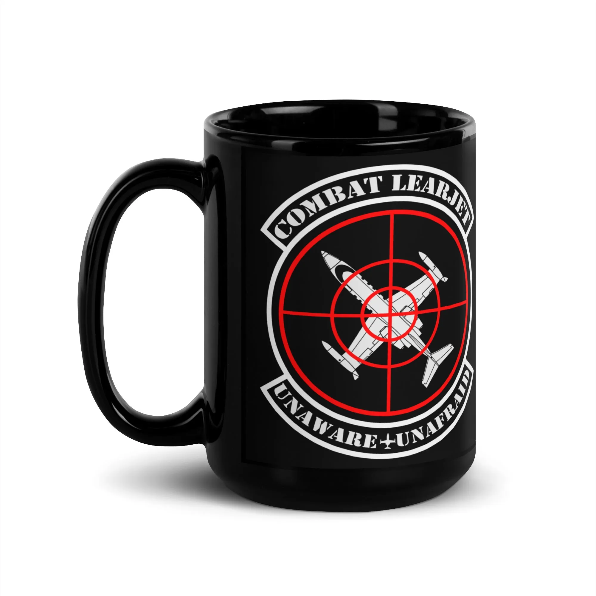 Combat Learjet Glossy Mug