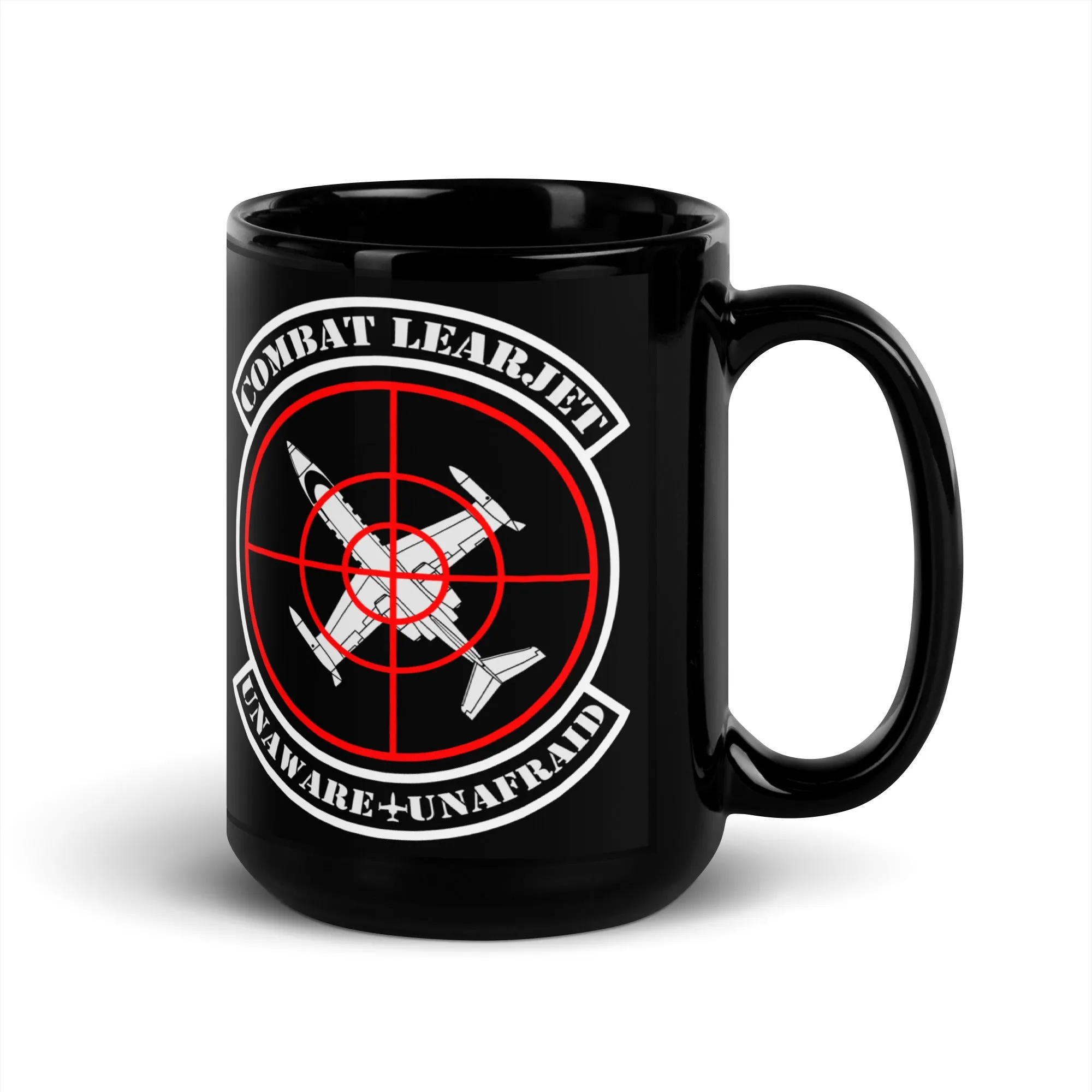 Combat Learjet Glossy Mug