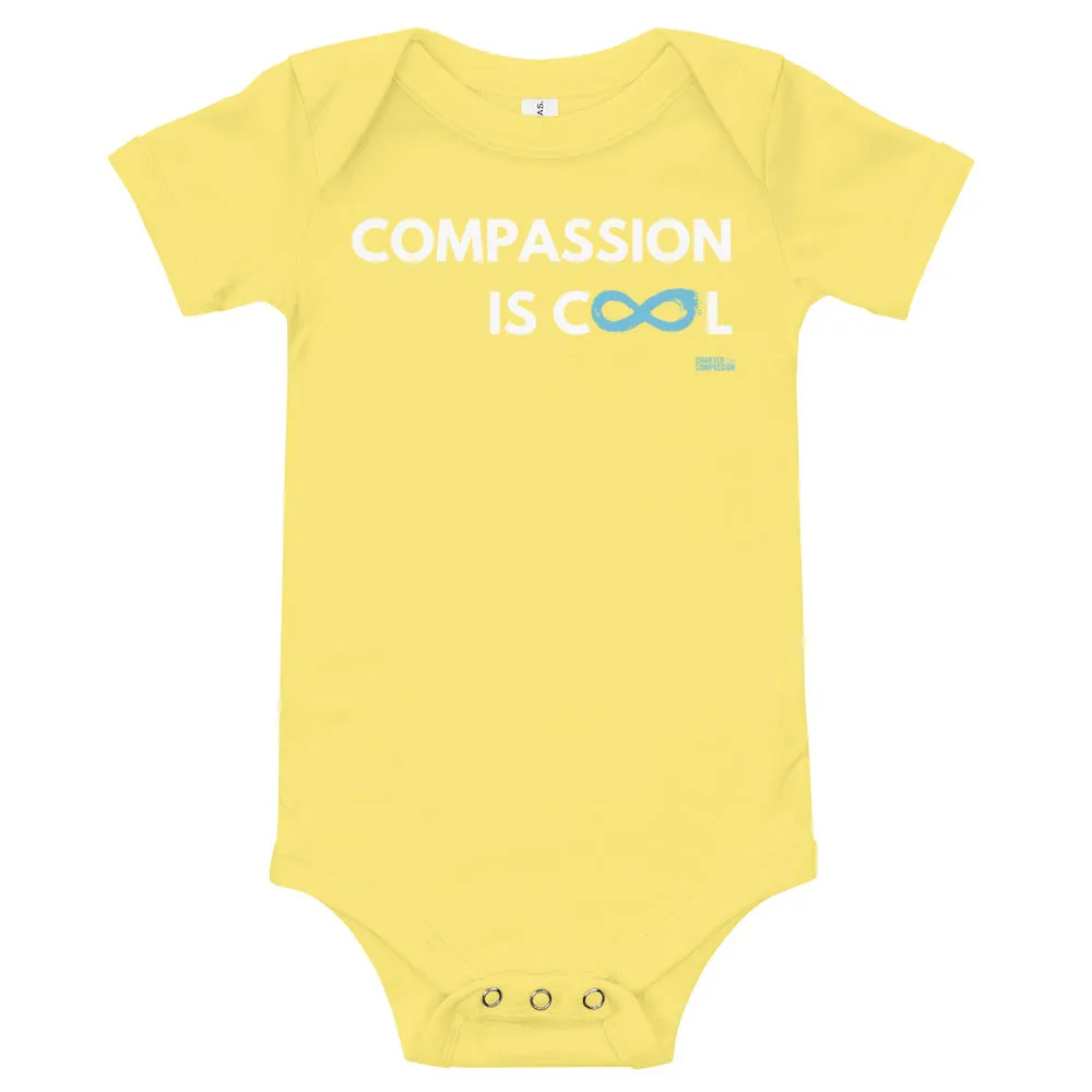Compassion is Cool - Onesie - White Print