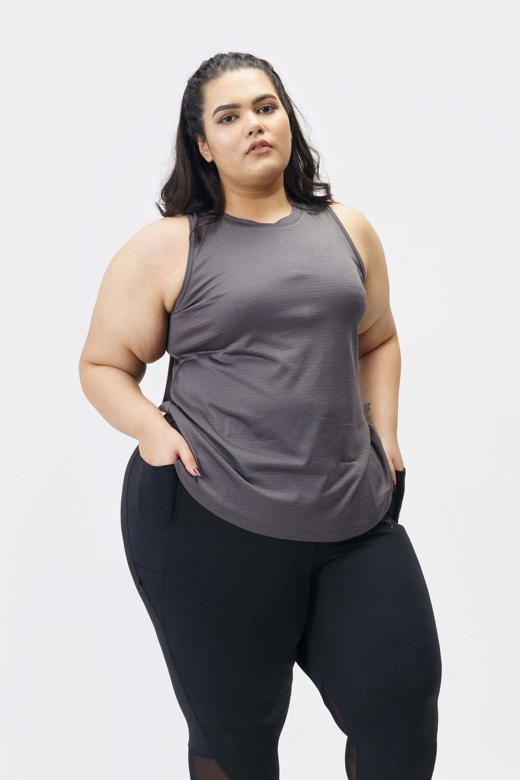 Cool Down Tank Top: Grey
