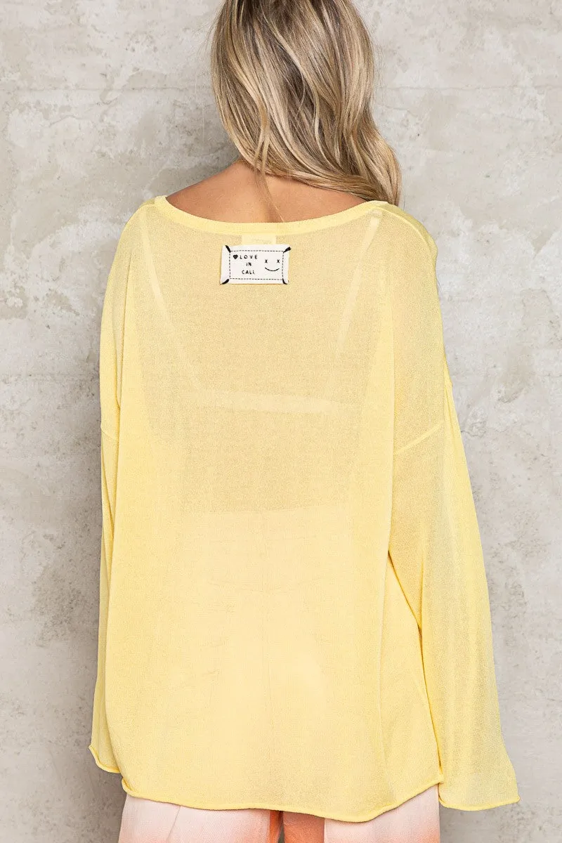 Cool Off Sweater Pineapple