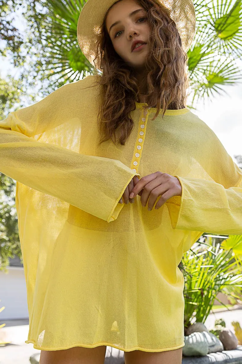 Cool Off Sweater Pineapple