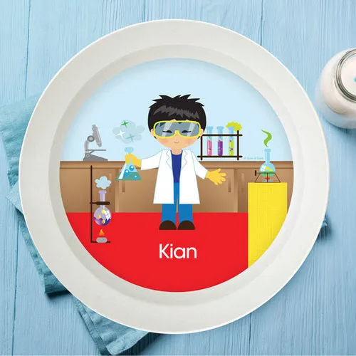 Cool Scientist Boy Personalized Kids Bowl