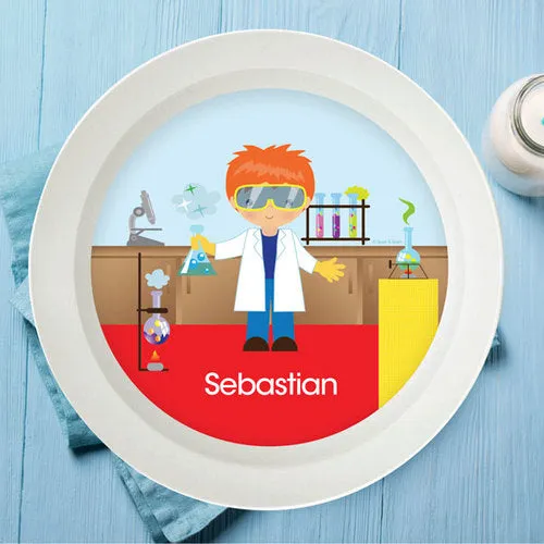 Cool Scientist Boy Personalized Kids Bowl