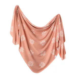 Copper Pearl Mesa Knit Swaddle Blanket
