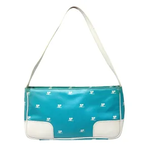 Courreges Blue Logo Shoulder Bag