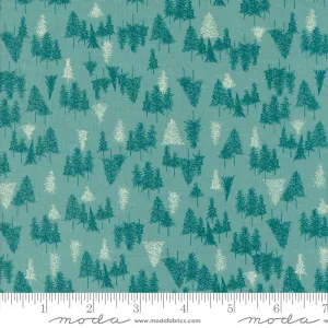 Cozy Wonderland, Tree Farm in Frost - fat quarter