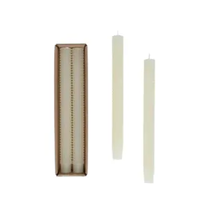 Cream Hobnail Tapers