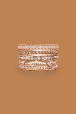 Cream Neutral Five Layer Bracelet